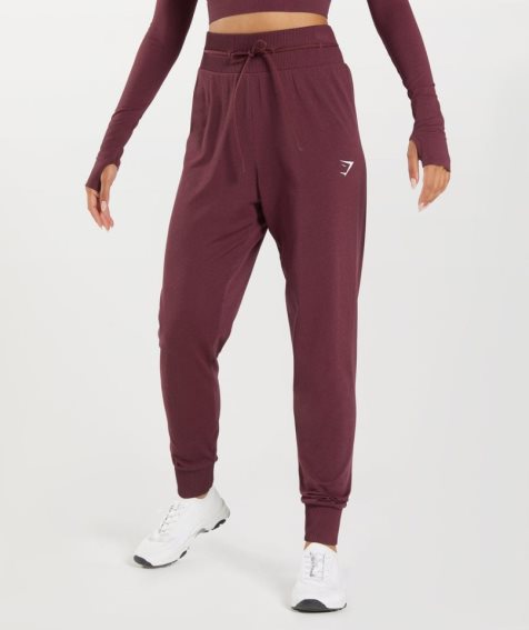 Women's Gymshark Vital Seamless 2.0 Jogger Burgundy | CA 03A75D